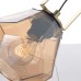 Επιτραπέζιο φωτιστικό με απόχρωση γυαλιού κεχριμπάρι και στέλεχος γυαλιστό χρυσό Diamondra ACA | V371481TA